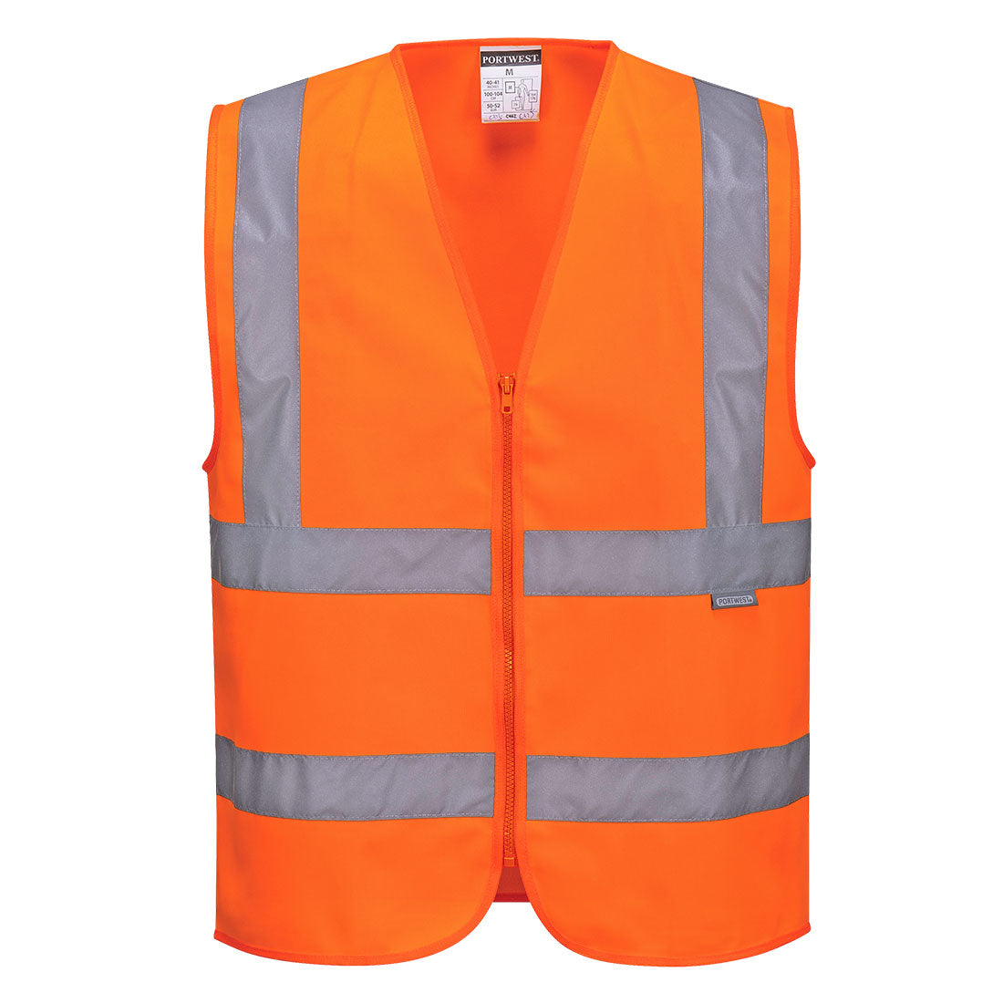 Warnschutzweste Mit Reißverschluss – Reflektierende Sicherheitsjacke Für Sport Und Arbeit